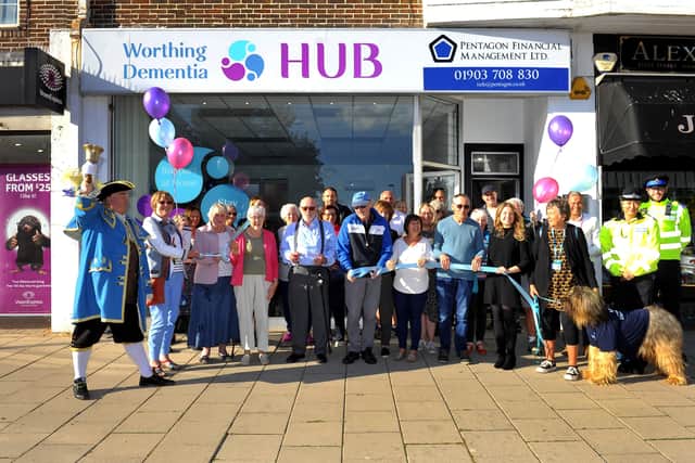 Guests at the official opening of Worthing Dementia Hub in Goring on September 29, 2021. Picture: Steve Robards SR2109301