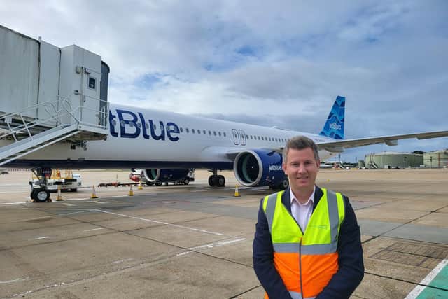 Gatwick Airport's chief commercial officer Jonathan Pollard