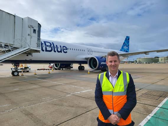 Gatwick Airport's chief commercial officer Jonathan Pollard