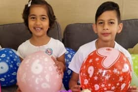 Six-year-old Anaya (left), who is in treatment for leukaemia, is encouraging people to ‘Give Up Clothes for Good’ to help more children like her survive cancer