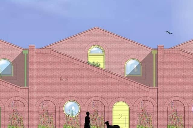 Proposed design of one of the mews houses