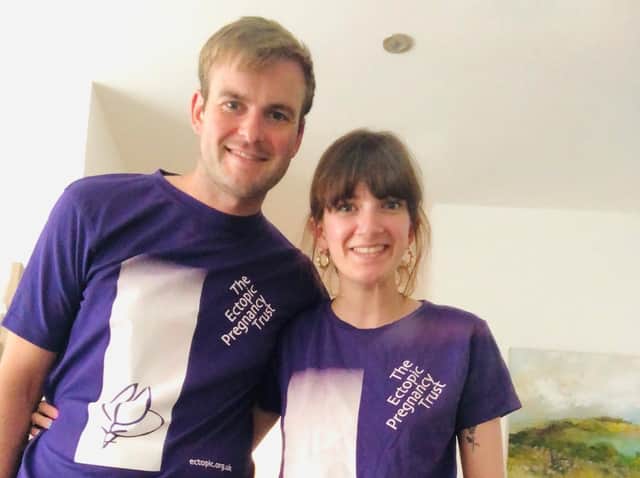 Horsham runner Allistair Bond will run the Virgin Money London Marathon for Ectopic Pregnancy Trust after his fiancé, Grace Dearle, experienced an ectopic pregnancy in February this year