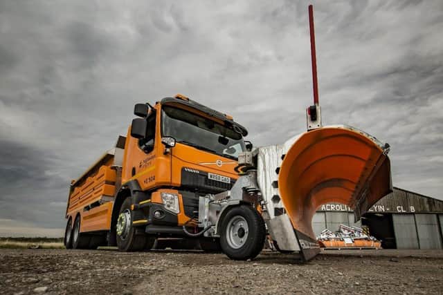 New gritter with snow plough delivered to the South East region. Photo from National Highways. SUS-210410-091701001