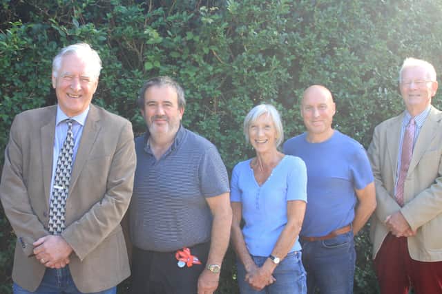 Founders of Chichester and Harbour Independents left to right: Martyn Bell, Mike Dicker, Louise Goldsmith, Greg Fielder and Chris Page