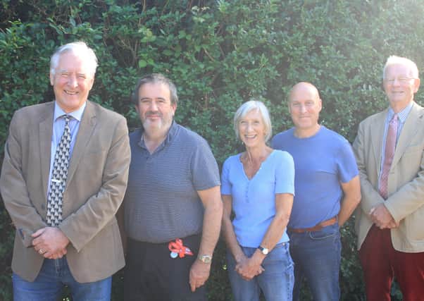 Founders of Chichester and Harbour Independents left to right: Martyn Bell, Mike Dicker, Louise Goldsmith, Greg Fielder and Chris Page