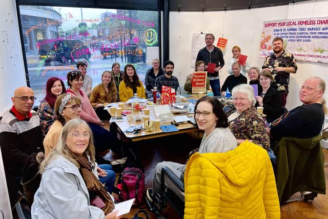 A group of 22 writers from West Sussex has written a collaborative novel in the space of 24 hours. On Saturday, October 2, the group met at Colonnade House, in Worthing town centre.