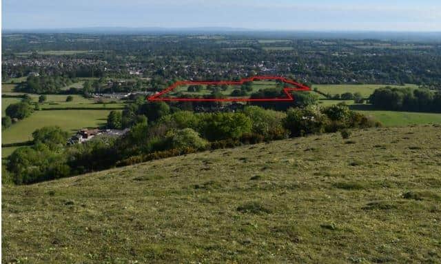 The proposed development site in Storrington