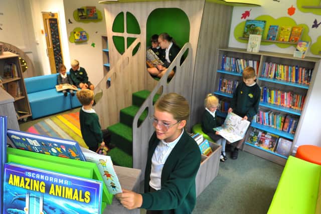The new library at Holmbush Primary Academy in Shoreham. Picture: Steve Robards SR2110052