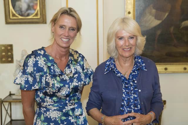 The Duchess of Cornwall with The Brilliant Breakfast founder Annoushka Ducas