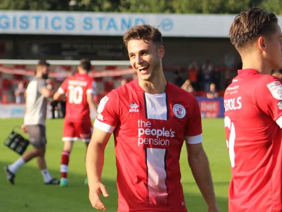 Crawley Town defender Nick Tsaroulla has been nominated for the Football League World Fans’ League Two Player of the Month Award for September. Picture by Cory Pickford