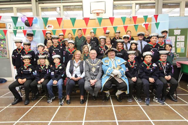 Scouts at 2nd Durrington Sea Scout Group celebrating the 60th anniversary