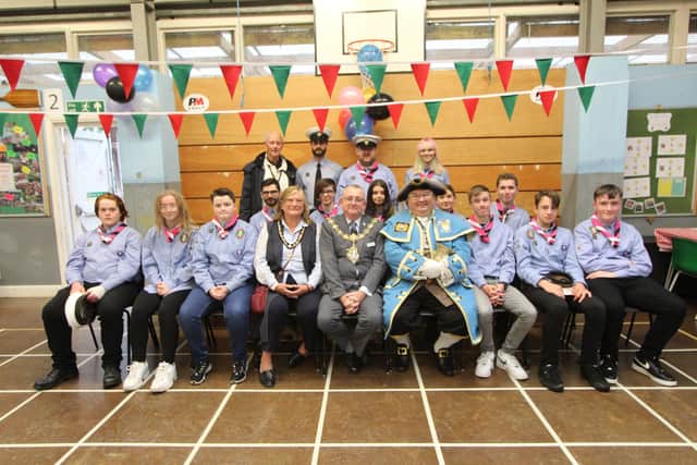 Explorers at 2nd Durrington Sea Scout Group celebrating the 60th anniversary