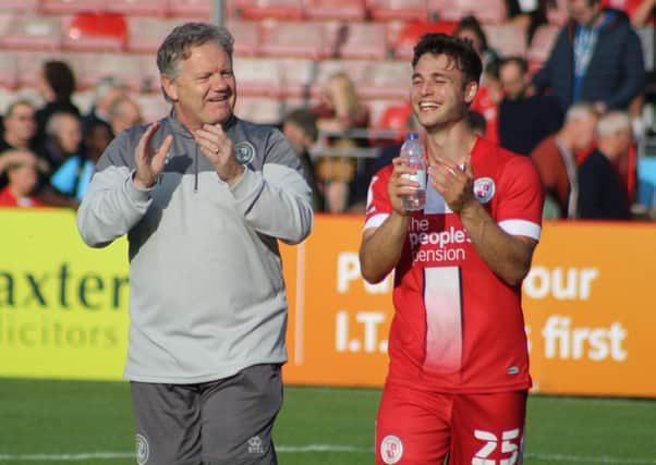 Crawley Town defender Nick Tsaroulla has won the Football League World Fans’ League Two Player of the Month Award for September. Picture by Cory Pickford