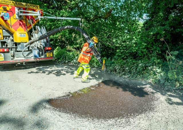 A trial of Velocity's road patching system is taking place in West Sussex