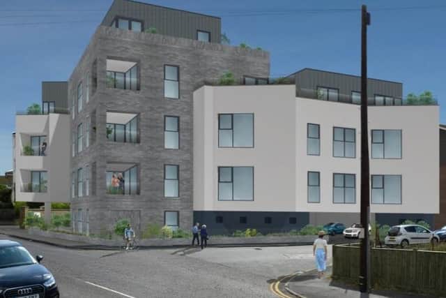 Design of proposed new block of flats in Seaford