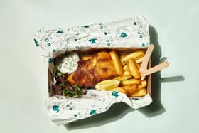 Vegan fish and chips from No Catch