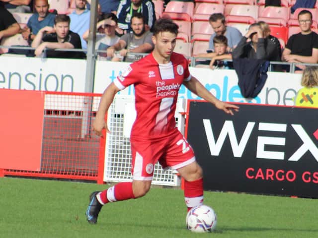 has been recognised for his outstanding performances in September by scooping both the Crawley Observer Player of the Month, and the Football League World Fans' League Two Player of the Month. Picture by Cory Pickford