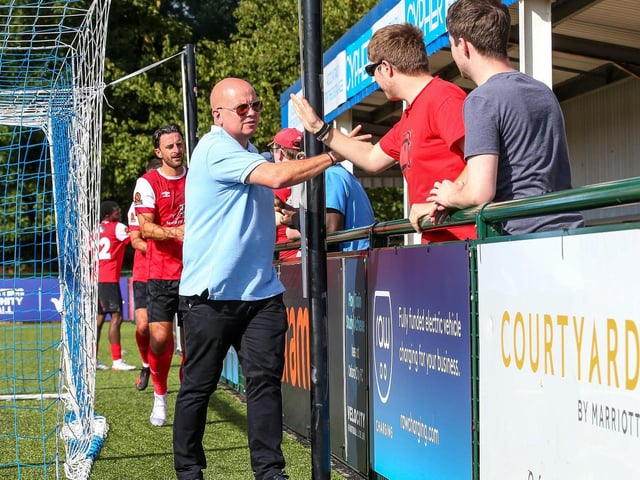 Action and goal celebrations from Eastbourne Borough's 3-1 win at Oxford City in the National League South | Pictures: Lydia and Nick Redman