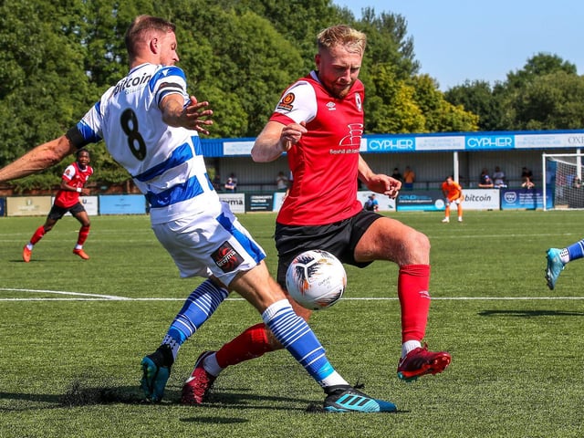 Action and goal celebrations from Eastbourne Borough's 3-1 win at Oxford City in the National League South | Pictures: Lydia and Nick Redman
