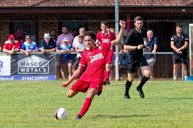 Hassocks in action against Whitehawk in pre-season | Picture: Chris Neal