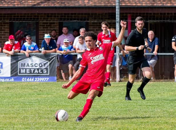Hassocks in action against Whitehawk in pre-season | Picture: Chris Neal