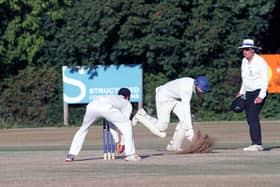 Action from the Horsham CC-Roffey CC clash | Picture: Clare Turnbull