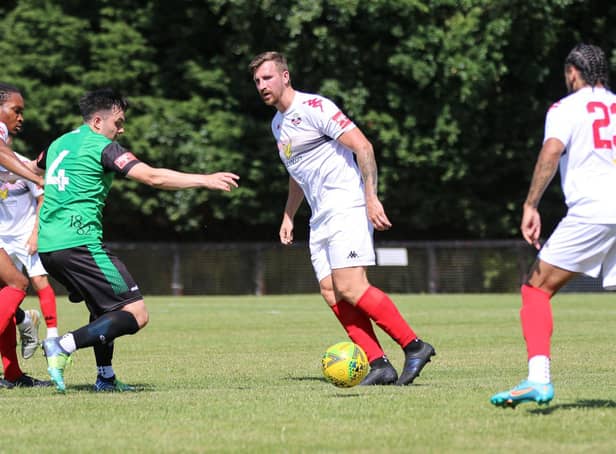 Lewes in pre-season action against Buress Hill | Picture: James Boyes