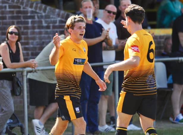 Littlehampton Town - pictured here in their FA Cup win last week - got their Isthmian south east season off to a winning start at Faversham | Picture: Stephen Goodger
