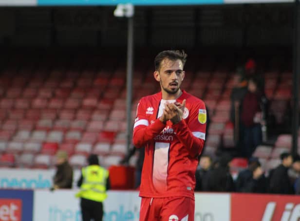 Jack Powell couldn't force a Crawley breakthrough | Picture: Cory Pickford