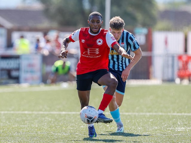 Action and goals from Eastbourne Borough's 4-3 home defeat to Bath City in National South at Priory Lane | Pictures: Nick and Lydia Redman