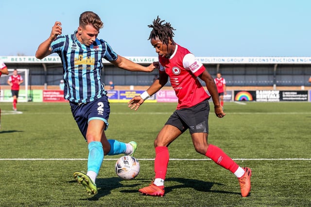 Action and goals from Eastbourne Borough's 4-3 home defeat to Bath City in National South at Priory Lane | Pictures: Nick and Lydia Redman