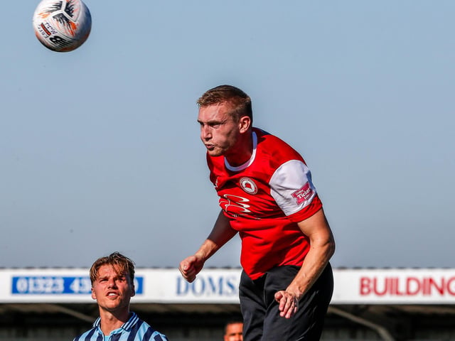 Action and goals from Eastbourne Borough's 4-3 home defeat to Bath City in National South at Priory Lane | Pictures: Nick and Lydia Redman