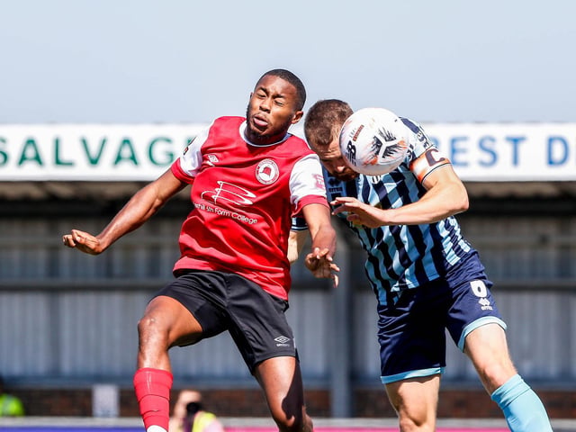 Action and goals from Eastbourne Borough's 4-3 home defeat to Bath City in National South at Priory Lane | Pictures: Nick and Lydia Redman