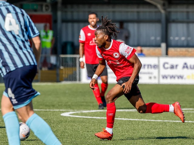 Action and goals from Eastbourne Borough's 4-3 home defeat to Bath City in National South at Priory Lane | Pictures: Nick and Lydia Redman