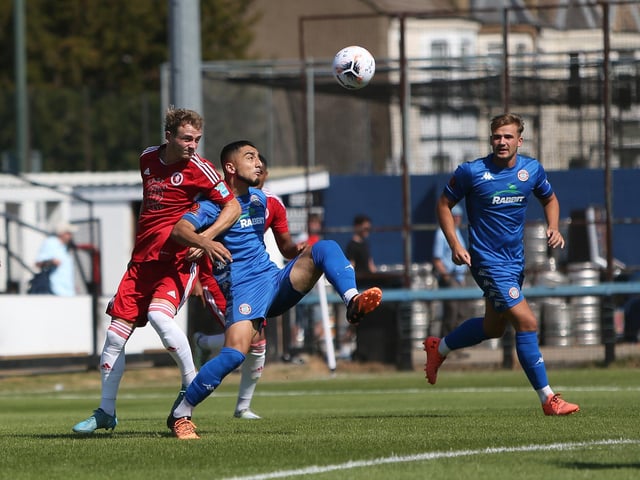 Action and celebrations from Worthing FC's 4-2 National League South win at Welling | Pictures: Mike Gunn