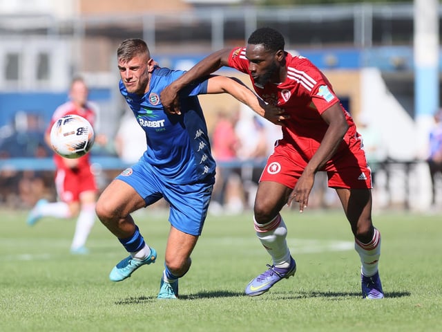 Action and celebrations from Worthing FC's 4-2 National League South win at Welling | Pictures: Mike Gunn