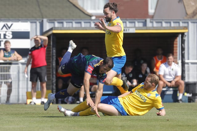 Action from Horsham FC's win at Canvey Island FC in the Isthmian premier division | Pictures: John Lines