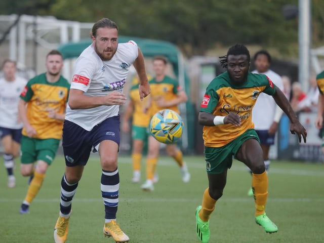 Action and celebrations from Horsham's 5-0 win at home to Corinthian-Casuals in the Isthmian premier division | Pictures: John Lines