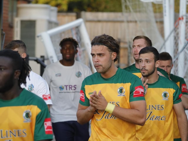 Action and celebrations from Horsham's 5-0 win at home to Corinthian-Casuals in the Isthmian premier division | Pictures: John Lines