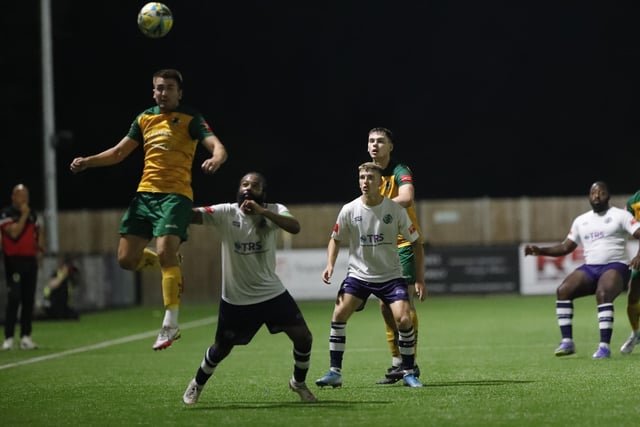 Action and celebrations from Horsham's 5-0 win at home to Corinthian-Casuals in the Isthmian premier division | Pictures: John Lines