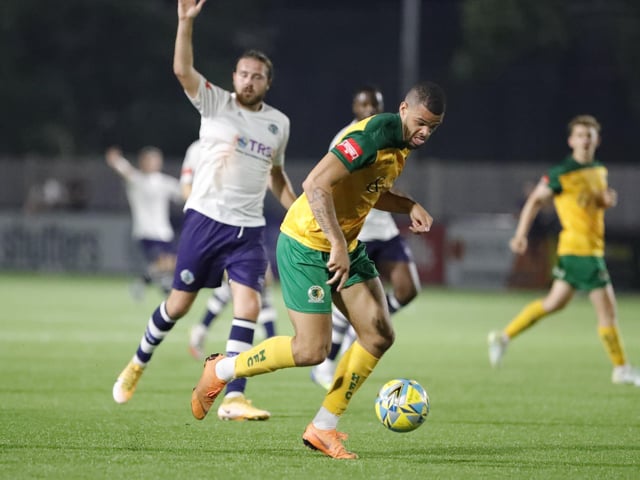 Action and celebrations from Horsham's 5-0 win at home to Corinthian-Casuals in the Isthmian premier division | Pictures: John Lines