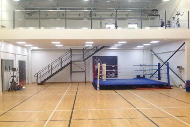The Army boxing gym at Aldershot