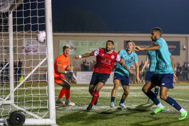 Action from the National South match between Eastbourne Borough and Ebbsfleet United at Priory Lane | Pictures: Lydia and Nick Redman