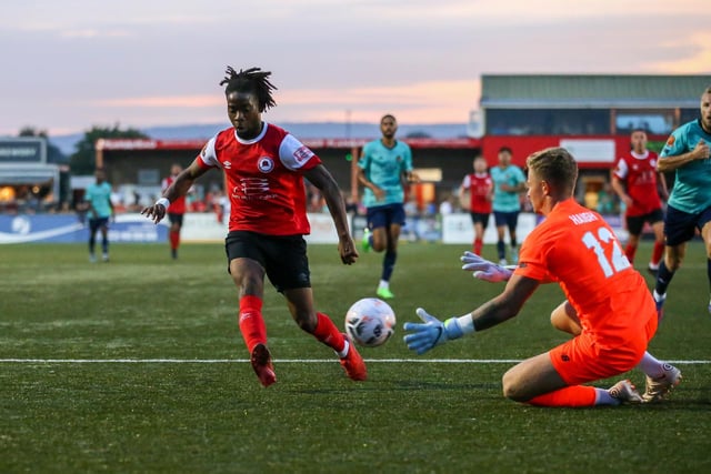 Action from the National South match between Eastbourne Borough and Ebbsfleet United at Priory Lane | Pictures: Lydia and Nick Redman
