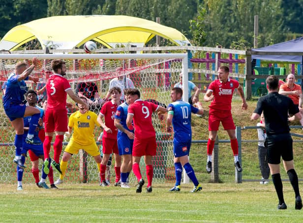 Hassocks in pre-season action - and they've started the SCFL campaign brightly | Picture: Chris Neal