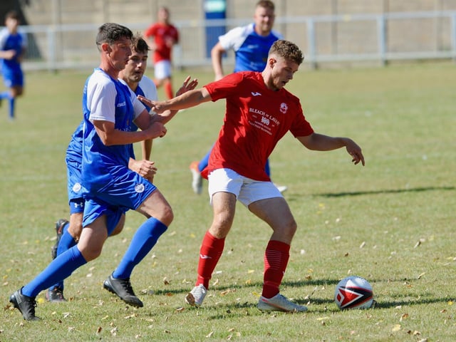 Action from Shoreham's 1-1 draw with Arundel at Middle Road | Picture: Stephen Goodger