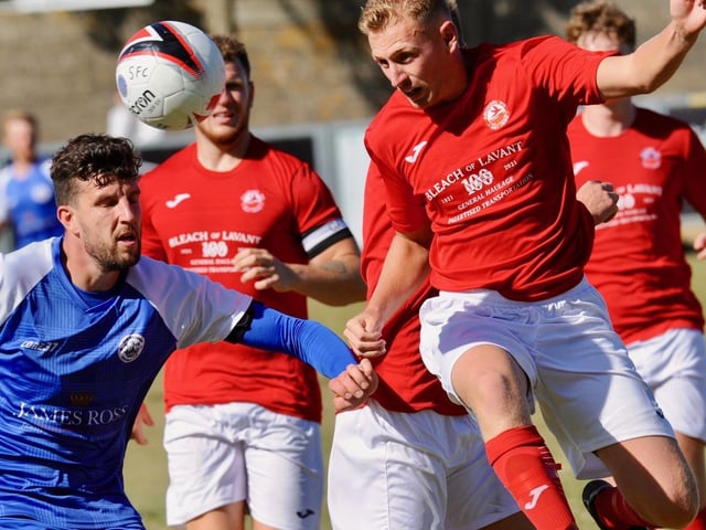 Action from Shoreham's 1-1 draw with Arundel at Middle Road | Picture: Stephen Goodger