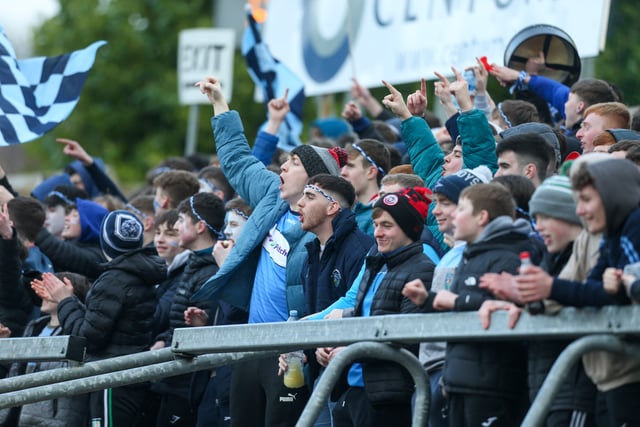 St Mary's fans cheer on their team. Picture:  Matt Mackey / Press Eye.