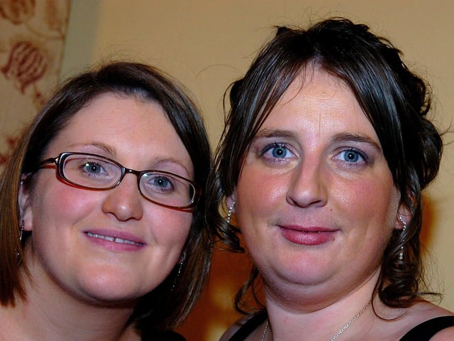 Joanne Reid and Julie Greer pictured at the fundraising night for their trek of the Great Wall of China in aid of the Northern Ireland Hospice Care.