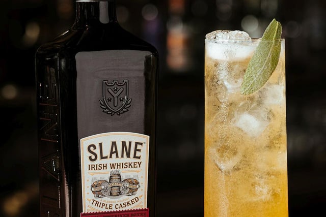 Slane’s Power of Three is a collaboration between Slane Irish Whiskey and Sunday Brunch Mixologist Pritesh Moody, to create a delicious refreshing drink with three core ingredients: whiskey, apricot and crémant.

Ingredients: 50ml Slane Irish Whiskey (£30.03, 70cl, Amazon), 10ml elderflower cordial, 1tsp quality apricot jam, 50ml Crémant de Loire, 2 sage leaves.

Method: Half fill a cocktail shaker with ice. Add the whiskey, jam, one torn sage leaf and elderflower cordial in a cocktail shaker and shake hard. Strain into a highball glass filled with ice, top with Crémant de Loire. Garnish with a sage leaf.